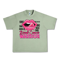 Oil Green breast cancer warrior lips Urban Heavy Tee - JahusDesignShop