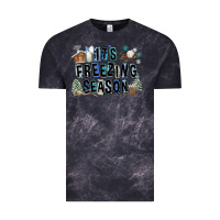 Cloud Black It's Freezing Season Vintage Tee - FaDigitalArtStudio
