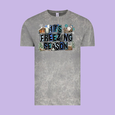 It's Freezing Season Vintage Tee Designed By Fadigitalartstudio