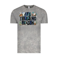 Cloud Rock It's Freezing Season Vintage Tee - FaDigitalArtStudio