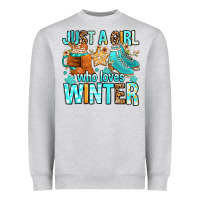 Just A Girl Who Loves Winter Heavyweight Sweatshirt | Teevron