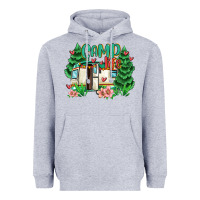 Heather Grey camp life Heavyweight Hoodie - MaliasSmallBusiness