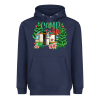 Navy camp life Heavyweight Hoodie - MaliasSmallBusiness