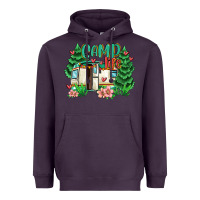 Plum camp life Heavyweight Hoodie - MaliasSmallBusiness