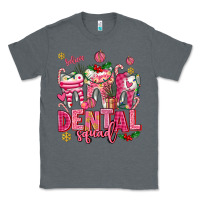 Charcoal Heather pink christmas teeth dental squad Classic Tee - AdoDesignShop