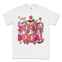 White pink christmas teeth dental squad Classic Tee - AdoDesignShop