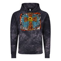 Cloud Black western cross Vintage Hoodie - JahusDesignShop