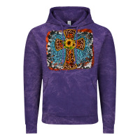 Cloud Purple western cross Vintage Hoodie - JahusDesignShop