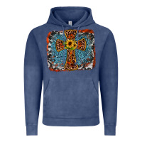 Vintage Denim western cross Vintage Hoodie - JahusDesignShop