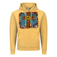 Vintage Mustard western cross Vintage Hoodie - JahusDesignShop