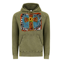 Vintage Olive western cross Vintage Hoodie - JahusDesignShop