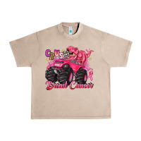 French Oak crush breast cancer monster truck with dinosaur Urban Heavy Tee - JahusDesignShop