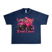 Navy crush breast cancer monster truck with dinosaur Urban Heavy Tee - JahusDesignShop
