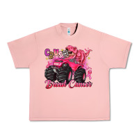 Salmon crush breast cancer monster truck with dinosaur Urban Heavy Tee - JahusDesignShop