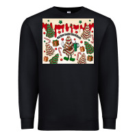 Black Boojee Christmas cake Premium Sweatshirt - MaliasSmallBusiness