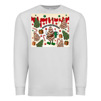 Dove Grey Boojee Christmas cake Premium Sweatshirt - MaliasSmallBusiness