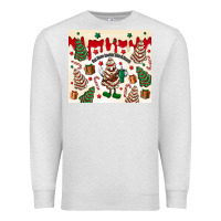 Oatmeal Heather Boojee Christmas cake Premium Sweatshirt - MaliasSmallBusiness