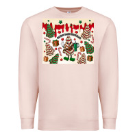 Pale Pink Boojee Christmas cake Premium Sweatshirt - MaliasSmallBusiness