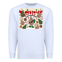 White Boojee Christmas cake Premium Sweatshirt - MaliasSmallBusiness