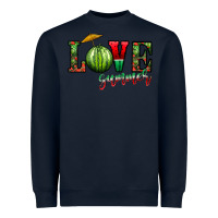 Navy love summer Heavyweight Sweatshirt - CowhideDigitalArt