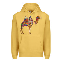 Antique Gold camel with colorful saddle Premium Hoodie - BarkalooDesign