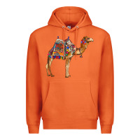 Carrot camel with colorful saddle Premium Hoodie - BarkalooDesign