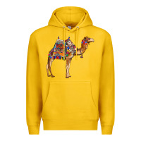 Lemon camel with colorful saddle Premium Hoodie - BarkalooDesign