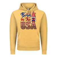 Vintage Mustard Born in the USA gnome Vintage Hoodie - Neo Western