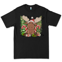 Black christmas reindeer Premium Tee - MaliasSmallBusiness