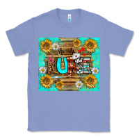 Colony Blue sunflower and daisy nurse tumbler Classic Tee - BundleAndBundleShop