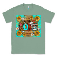 Sage sunflower and daisy nurse tumbler Classic Tee - BundleAndBundleShop