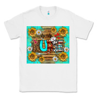 White sunflower and daisy nurse tumbler Classic Tee - BundleAndBundleShop