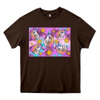 Chocolate Brown unicorn Heavy Core Tee - Artiststas
