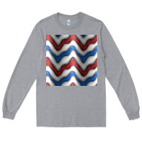 Heather Grey 4th july stripes seamless pattern Long Sleeve Tee - BundleAndBundleShop