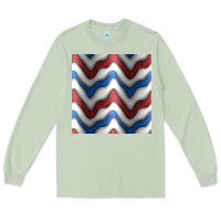 Matcha 4th july stripes seamless pattern Long Sleeve Tee - BundleAndBundleShop