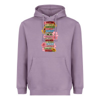 Lavender floral books Heavyweight Hoodie - MaliasSmallBusiness