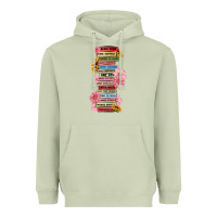 Matcha floral books Heavyweight Hoodie - MaliasSmallBusiness