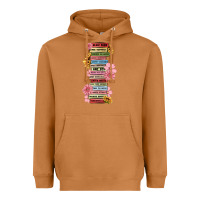 Meerkat floral books Heavyweight Hoodie - MaliasSmallBusiness