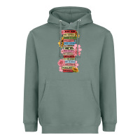 Sage floral books Heavyweight Hoodie - MaliasSmallBusiness