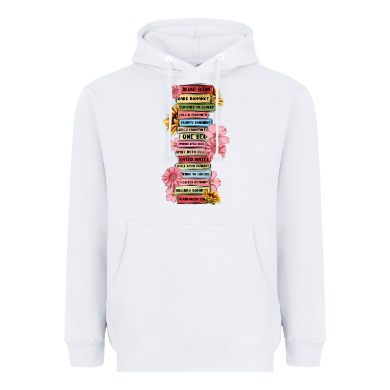 Floral Books Heavyweight Hoodie by MaliasSmallBusiness | Teevron