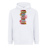 White floral books Heavyweight Hoodie - MaliasSmallBusiness