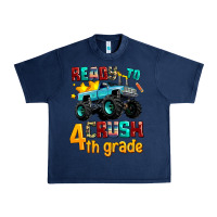 Navy ready to school crush 4th grade Urban Heavy Tee - AdoDesignShop