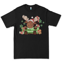 Black christmas reindeer Premium Tee - MaliasSmallBusiness
