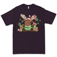Plum christmas reindeer Premium Tee - MaliasSmallBusiness