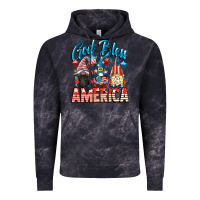 Cloud Black God blessed America gnomes 4th of July Vintage Hoodie - CowGirlArtShop