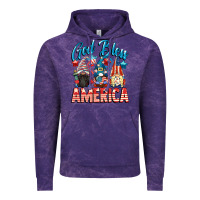 Cloud Purple God blessed America gnomes 4th of July Vintage Hoodie - CowGirlArtShop