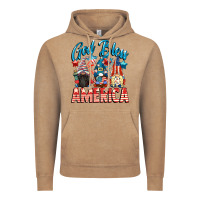 Vintage Coffee God blessed America gnomes 4th of July Vintage Hoodie - CowGirlArtShop