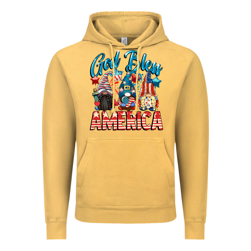 God Blessed America Gnomes 4th Of July Vintage Hoodie by CowGirlArtShop | Teevron