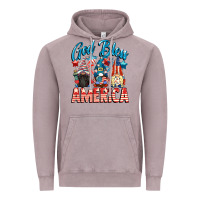 Vintage Zinc God blessed America gnomes 4th of July Vintage Hoodie - CowGirlArtShop