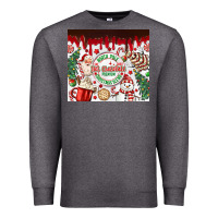 Charcoal Heather christmas hot chocolate Premium Sweatshirt - MaliasSmallBusiness
